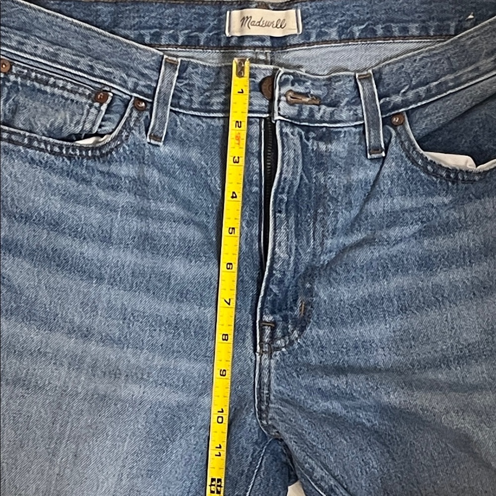 Madewell Slouchy Boyjean 29 High Rise Straight Leg Light Wash - Picture 10 of 10